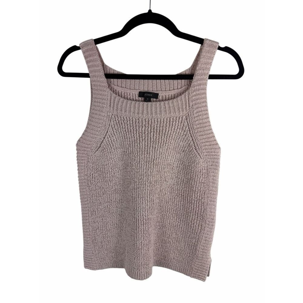 J. Crew baby pink sweater tank- size s